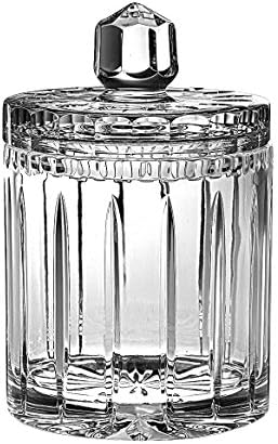 Barski Handmade and Handcut Crystal Cookie Jar/Candy Box, 7"H, 1/2 Litre, 17 oz, Made in Europe