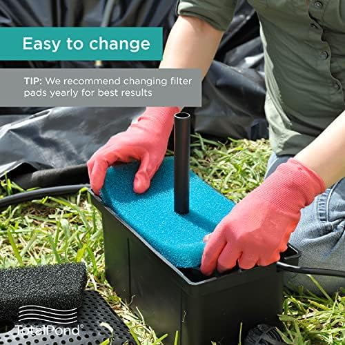 TotalPond Replacement Filter Pads for The Universal Pump Filter Box (MF13010) and Complete Filter Kit with Pump (MF13015)