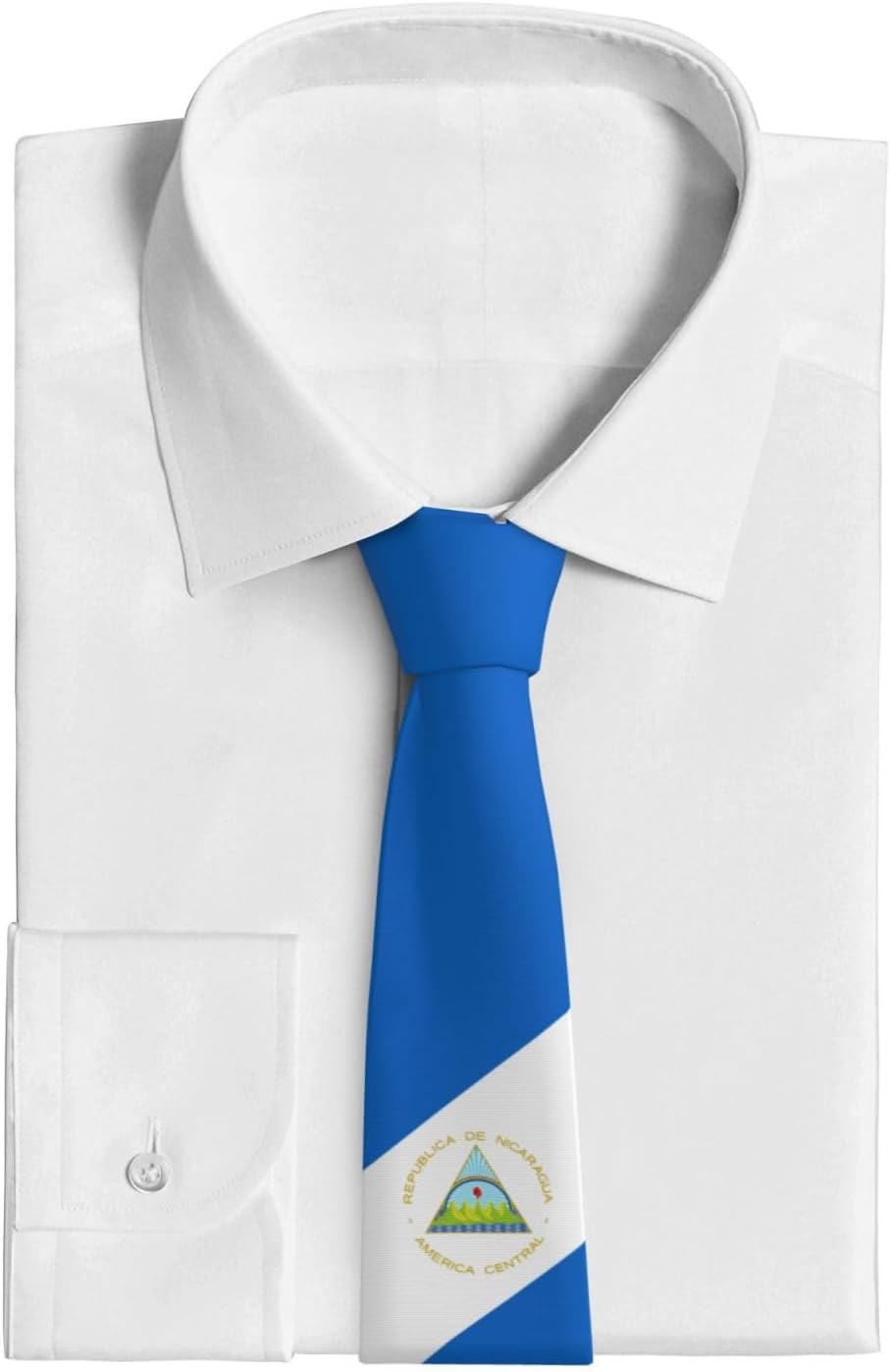 National Flags Tie Comfortable Soft Novelty Necktie Unisex for Weddings Party Birthday Gift