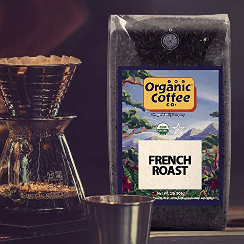 The Organic Coffee Co. French Roast Whole Bean Coffee, 2 lb bag