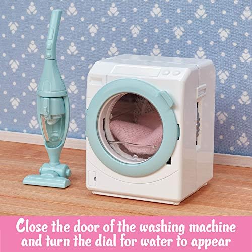 Calico Critters - Laundry & Vacuum Cleaner Set - Dollhouse Furniture &