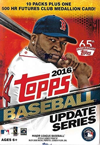 2016 Topps Traded Update and Highlights Series MLB Baseball Box of Packs with One Exclusive Home Run Futures Commemorative Medallion Card and 10