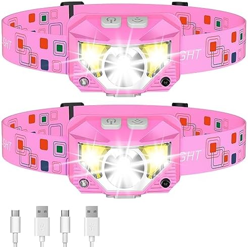 LHKNL Headlamp Flashlight, Lumen Bright Head Lamps LED Rechargeable Camping