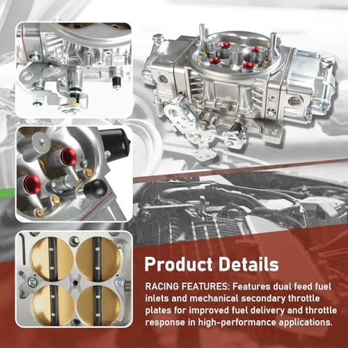 BR-67201 850CFM 4-Barrel Carburetor - 4150 Double Pumper Mechanical Secondary for Holley Quick Fuel Brawler Race Series - Square Bore No Choke Dual