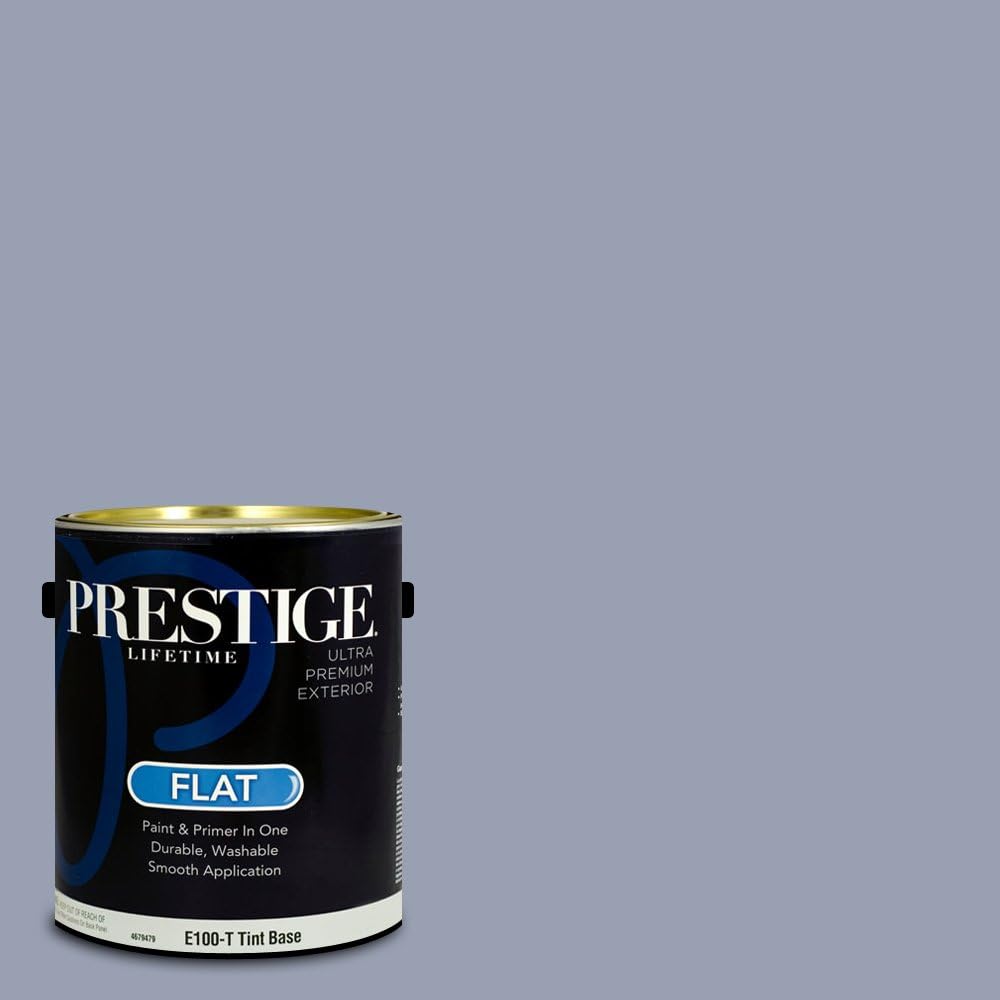 PRESTIGE Paints Exterior Paint and Primer In One, 1-Gallon, Satin, Comparable Match of Sherwin Williams* Blue Nile*