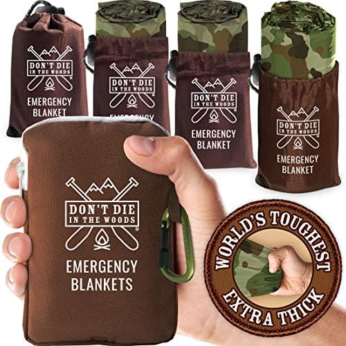 Don’t Die in The Woods – World’s Toughest Emergency Blankets [Camo]