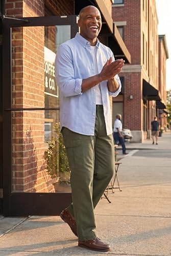 KingSize Knockarounds Full-Elastic Waist Cargo Pants