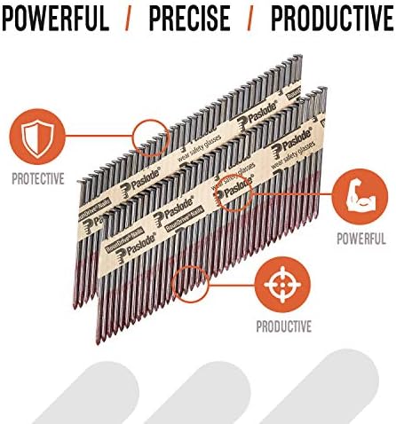 Paslode, Framing Nails, 650839, 30 Degree RounDrive Brite, 3 1/4 inch x .131 Gauge, Smooth, 2,500 per Box