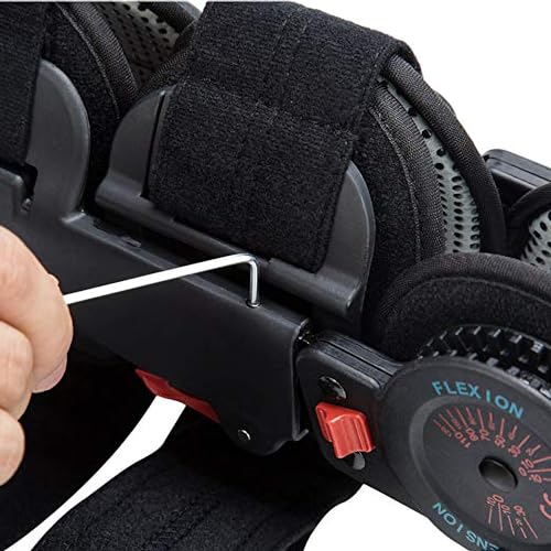 Medibot Hinged Knee Brace ROM Adjustable Post Op Knee Support Orthosis Immobilizer Protector for Left Leg and Right Leg, Both Men and Women