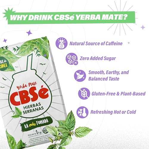 CBSe Hierbas Serranas Yerba Mate Herbal Tea – Loose Leaf, Mountain Herb Blend with Pennyroyal, Peppermint & Mint