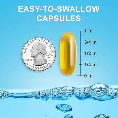 Noor Vitamins Halal Fish Oil, Halal Vitamins, Ultra Omega 3 Wild Peruvian Fish (800 mg EPA & 400 mg DHA) Heart, Brain & Joint Support