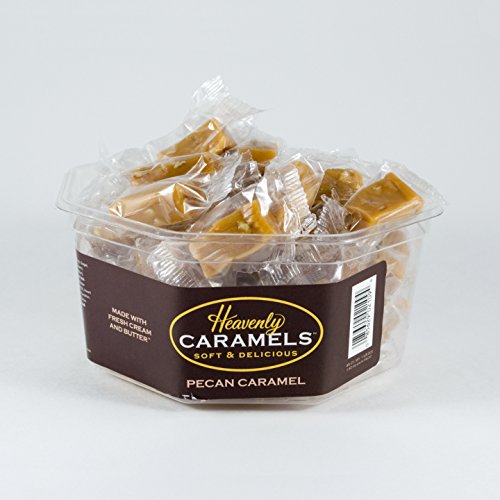 J Morgan Confections Heavenly Caramels, Butter Flavor (1 lb. 2 oz, 45 ct, Single-Pack); Gourmet, Artisan Soft and Chewy Butter Caramel Candies, Creamy and Smooth, Hand-Crafted Golden Treats