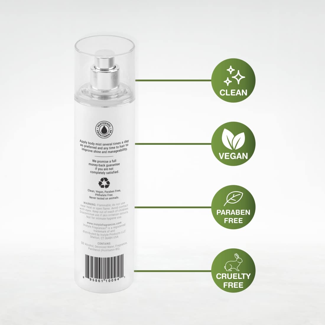 Instyle Fragrances Light Refreshing Body & Hair Mist, Tahitian Vanilla