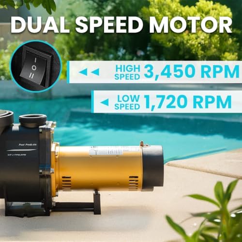 XtremepowerUS 3/4HP 2,400GPH High Flow Pond DIY Self Priming for Above Ground Swimming Pool Pump Strainer Basket 1.5" NPT Inlet/Outlet With Adapter Set