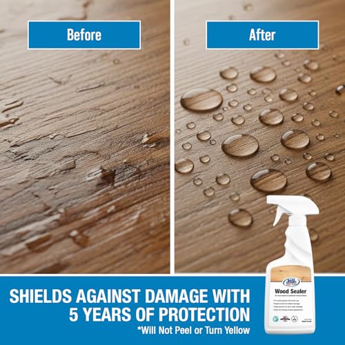 Rain Guard Wood Sealer Concentrate | Makes 2 Gallon | Protects Wood from Water Damage, Rotting, and Stains | Water Based Silane/Siloxane | Eco-Friendly | VOC-Free | Natural Finish