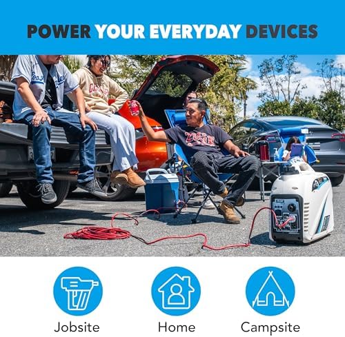 Pulsar PG2300iS 2, 300W Portable Super Quiet Gas-Powered Inverter Generator with USB Outlet & Parallel Capability, CARB Compliant | 1800 running watts