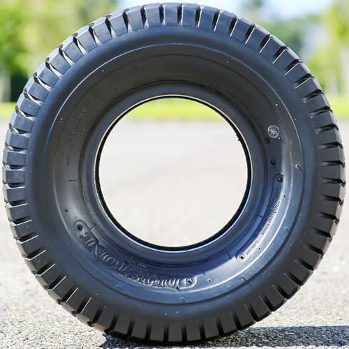 Deestone 1020355 D265 TURF Lawn & Garden Tire - 20X8.00-8 4-Ply | Lawn Mower & Garden Tractor All Season Traction 79A3 Rated 4 Ply Bias Construction