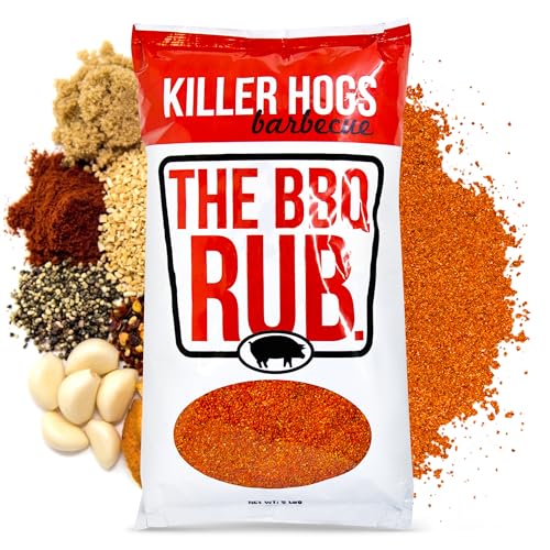 Killer Hogs The BBQ Rub, Grill and Smoking Seasoning, 11 oz | Championship Barbecue Spice Blend for Beef, Steak, Ribs, Burgers, Pork and Chicken, Convenient Shaker Container