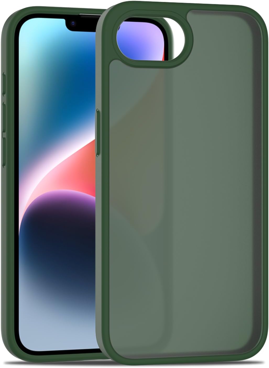 TENOC Phone Case Compatible with iPhone SE (2nd 2020 and 3rd 2022 Generation) & iPhone 7 & iPhone 8, Clear Case Shockproof Protective Bumper Slim Cover for 4.7 Inch