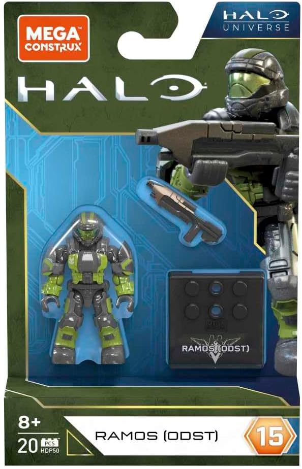 Mega Construx Halo Ramos ODST Action Figure Building Set, 3 Pieces, Ages 8+