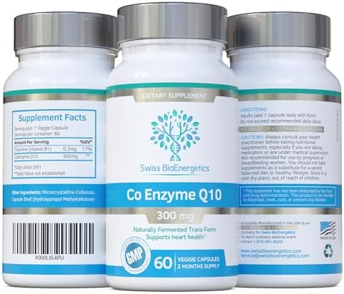Co Enzyme Q10 CoQ10 300mg 60 Capsules - Superior Naturally Fermented Trans Form
