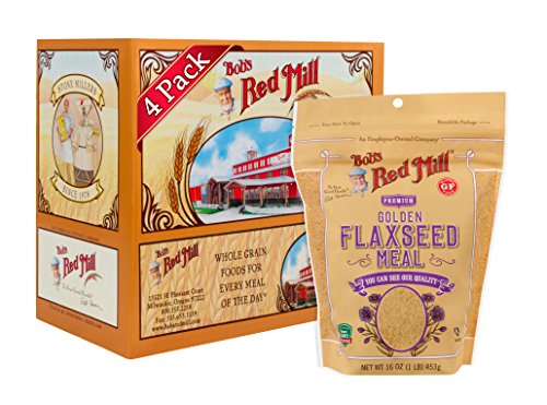 Bob's Red Mill Golden Flaxseed Meal, 16oz (Pack of 4) - Non GMO, Vegan, Paleo Friendly, Keto Friendly, Kosher