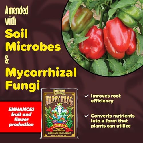 FoxFarm Happy Frog Potting Soil, 2cu ft (Pack of 2) - for Indoor/Outdoor Container Plants - Contains Mycorrhizae and Humic Acids