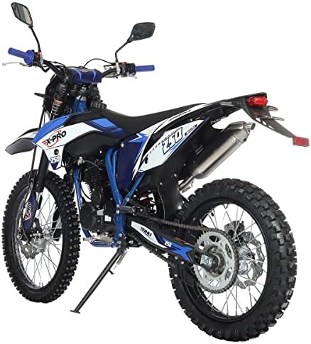 X-PRO Titan DLX 250cc Gas Dirt Bike Pit Bike Adult Bike,Big 21"/18" Wheels, Zongshen Engine! (Green)