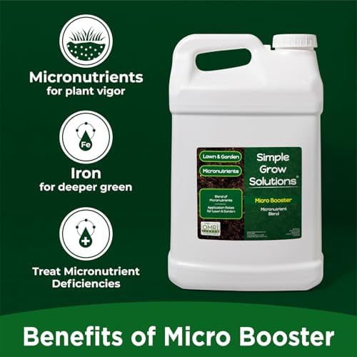 Organic Micronutrient Booster- Complete Plant & Turf Nutrients- Simple Grow Solutions- Garden & Lawn Fertilizer- Grower, Gardener- Liquid Food for Grass, Tomatoes, Flowers, Vegetables (32 Ounce)