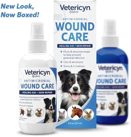Vetericyn Plus Dog Wound Care Spray | Healing Aid and Skin Repair, Clean Wounds, Relieve Itchy Skin, and Prevent Infection