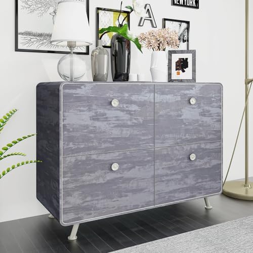 48x197inch Extra Wide Black White Marble Wallpaper Peel Stick Glossy Thick Waterproof Furniture Sticker Granite Look Contact Paper DIY Wall Sticker Self-adhesive Countertop Vinyl Wrap for Kitchen