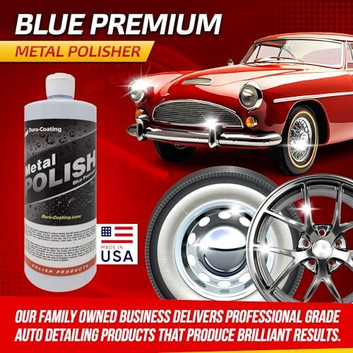 DURA-COATING TECHNOLOGY, Blue Premium Metal Polish - Perfect Brightener and Scratch Remover for Aluminum Wheels, Diamond Plate, Stainless Steel