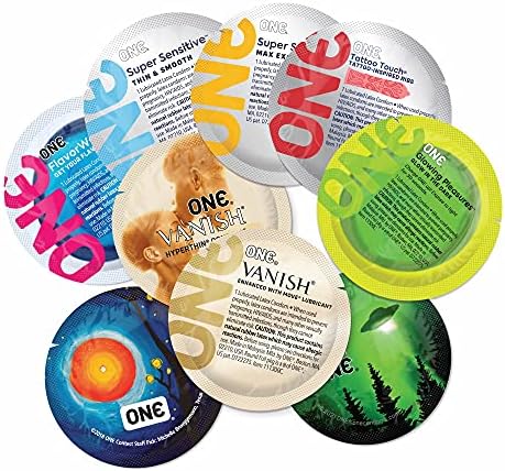 ONE 1 Mixed Pleasures Assorted Condoms, Pack of 12