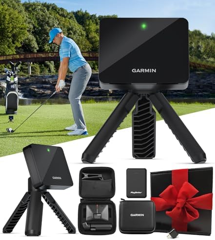 Garmin Approach R10 Portable Golf Launch Monitor & Simulator Gift Box | Great for Home, Outdoor & Indoor