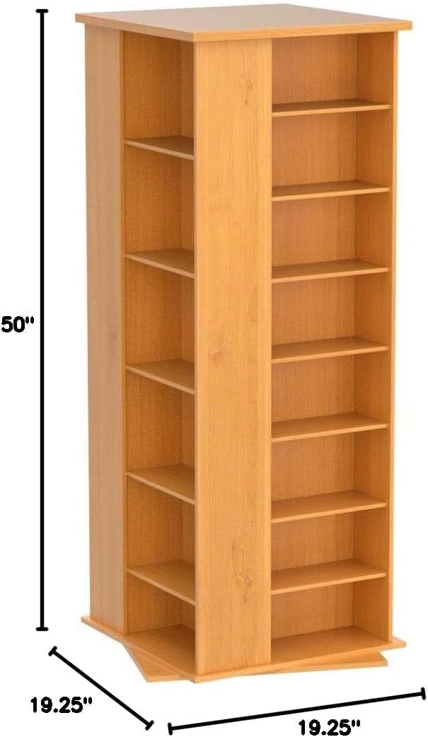 Venture Horizon Revolving Media Tower 900 Black with Oak Trim