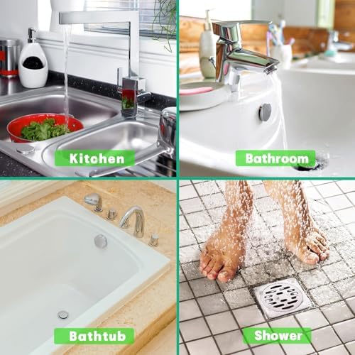 Drain Snake Hair Drain Clog Remover - 3 Pack Shower Sink Unclogger Tool