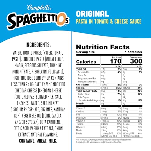 SpaghettiOs Original Canned Pasta, 15.8 oz Can