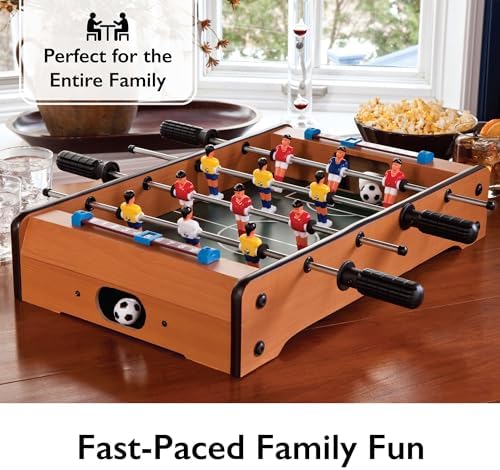 Mainstreet Classics 20-Inch Table Top Foosball/Soccer Game, Brown