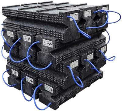 AME INTL 15230 Super Crib Cribbing Block Working Load Limit 110,000 lbs - 6" x 7" x 24", Black