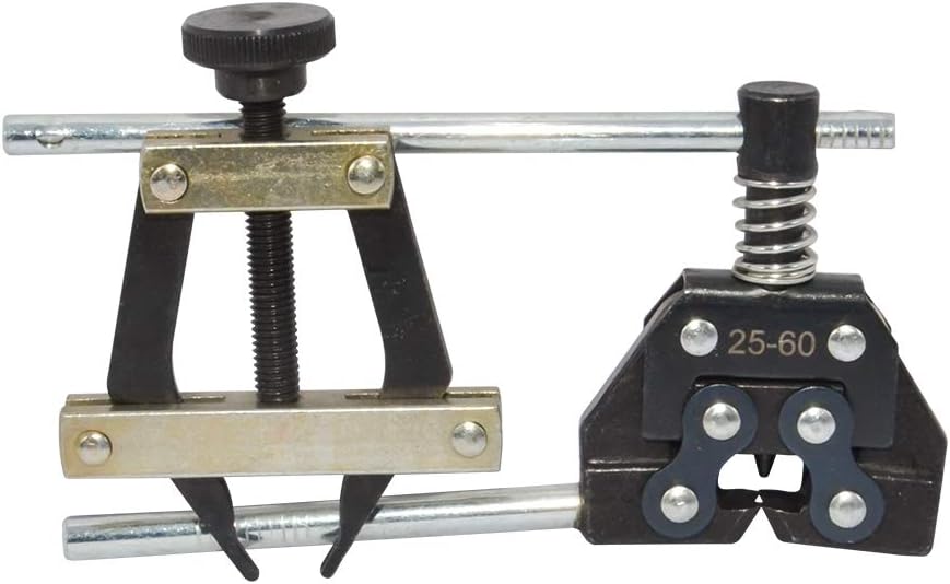 Aobbmok Roller Chain Tools Kit #25-60 Holder Puller&Breaker Cutter for Bicycle,Motorcycle Chains (Carbon Steel)