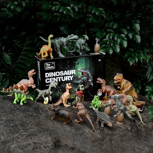 20 Packs Dinosaur Toys for Kids, Toy for 3 4 5 6 7 8 9 10+ Year Old Boys | Toddler Toy, Plastic Dinosaur Figures with Educational Book
