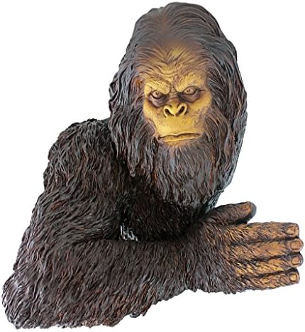 Design Toscano DB583078 Bigfoot The Bashful Yeti Indoor/Outdoor Garden Tree Sculpture, 15 Inches Wide, 12 Inches Deep, 15 Inches High