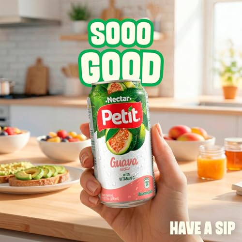 Petit Pineapple Nectar, 330 ml Cans (Pack of 24) – Refreshing Tropical Fruit Juice Beverage