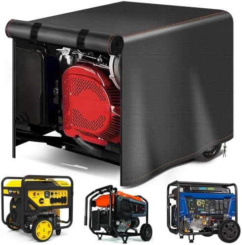 Generator Cover Portable Waterproof,Generator Rain Cover for Outside,Universal Generator Cover for Most Portable Generators 5000-10000 Watt(32"L x 24"W x 24"H)