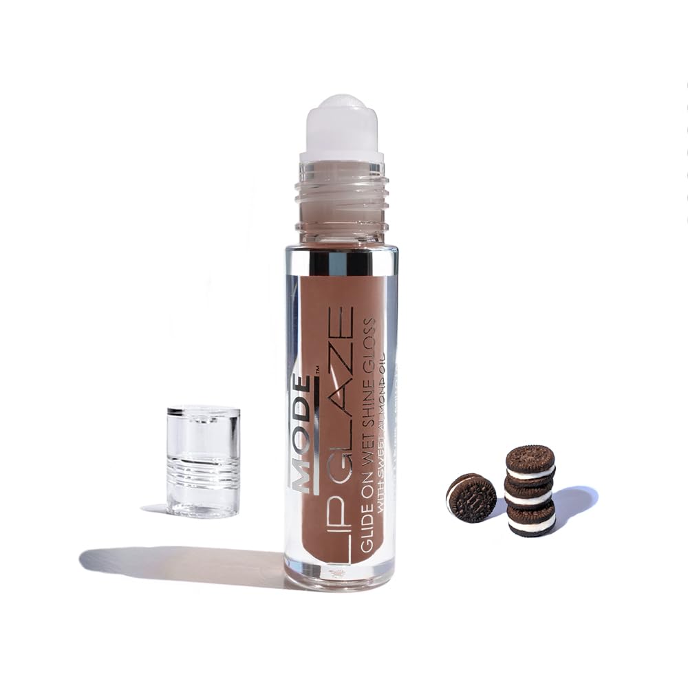 MODE Lip Glaze Cotton Candy Flavored Lip Gloss, Hydrating Sheer Wet Shine, Skincare Fruit Oils