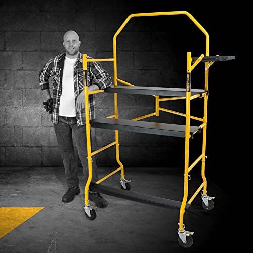 Metaltech I-IMIS Job Site Series 6-3/8'. x 4'. x 2-1/2'. Scaffold 900 Lb. Load Capacity