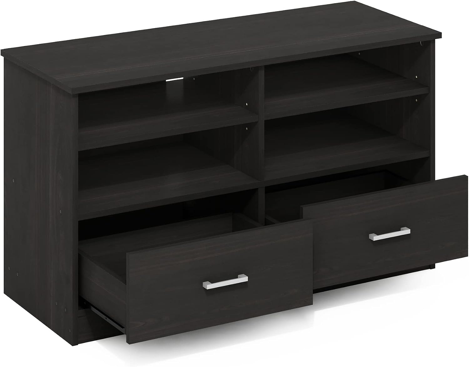 Furinno Fowler Multipurpose TV Stand Bookshelves, French Oak Grey