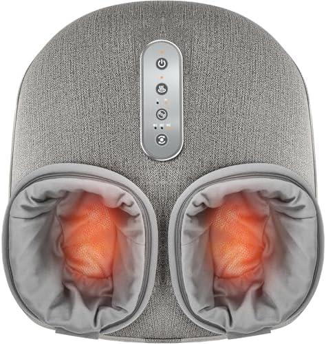 Medcursor Foot Massager with Heat - Shiatsu Feet Massage Machine Delivers Relief for Tired Muscles & Plantar, Deep Kneading Therapy