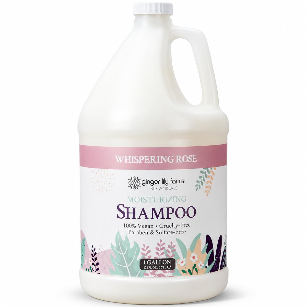 Ginger Lily Farms Botanicals Moisturizing Shampoo for All Hair Types, Coco Mango, 100% Vegan & Cruelty-Free, Coconut Mango Scent, 1 Gallon (128 fl oz) Refill | for Hands, Body & Hair, Moisturizing Wash, Salon Wash, Spa Cleanser, Salon & Spa Essentials, M…
