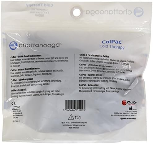 Chattanooga ColPac - Reusable Gel Ice Pack - Black Polyurethane - Standard - 10 in x 13.5 in - Cold Therapy - Knee, Arm, Elbow, Shoulder, Back - Aches, Swelling, Bruises, Sprains, Inflammation